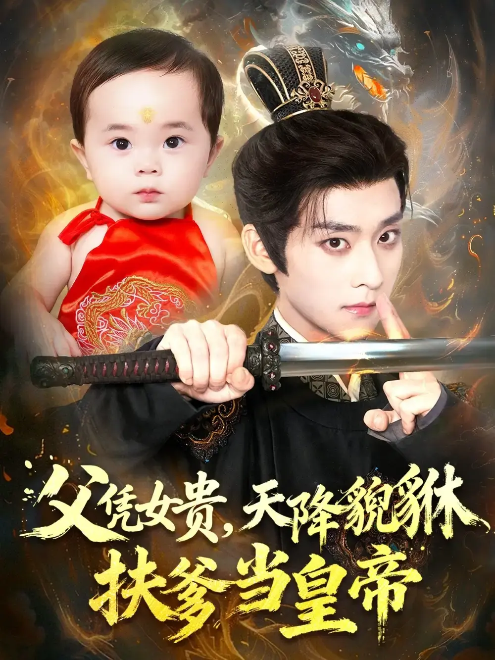 免费观看《父凭女贵，天降貔貅扶爹当皇帝》-70集热门短剧高清版-萌娃带爹逆袭当皇帝-百度网盘资源下载-完整未删减剧情